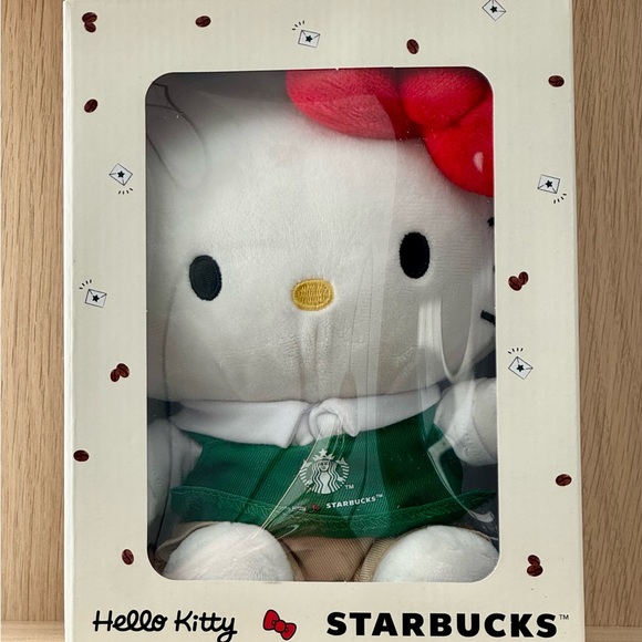 Hello Kitty Plush Special Edition Starbucks Collab Starbucks x Hello Kitty New